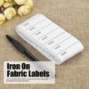 200pcs Iron On Woven Name Labels White Sew on Name Tags Iron On Clothing Labels  For School Uniforms
