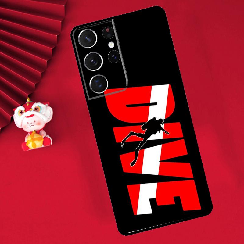 

Scuba Diver Diving Case For Samsung Galaxy S24 S26 Ultra S21 S22 S20 S23 S25 Ultra Plus S10 S25 FE Cover Funda Galaxy S23 Plus