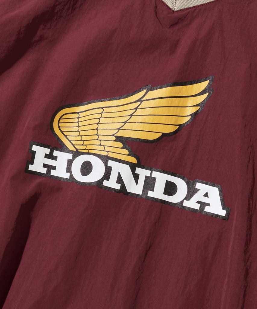 PHYPS MOTORCYCLE Vintage Logo Speed Track Nylon Long Sleeve Burgundy