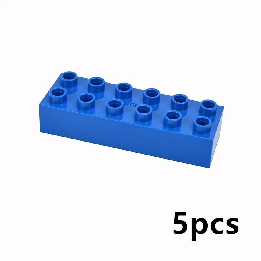 MOC Big Size Bulk Bricks Thick Building Blocks Educational Kid Creative Toys Slope Thin Large Particles Compatible With Duploes