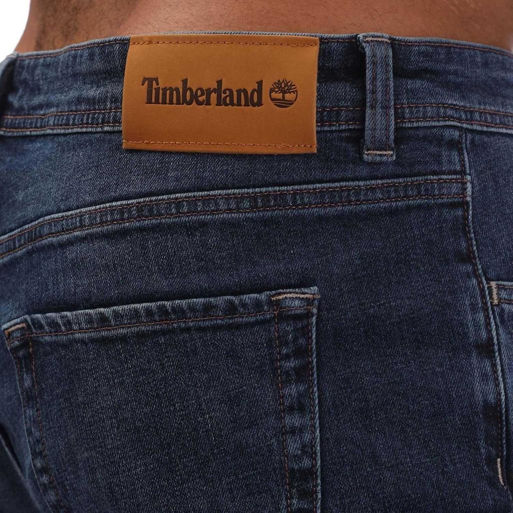 Timberland Mens Sandown Leather Patch Straight Jeans