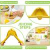 Handheld Lemon Juicer Squeezer Easy To Use Flat Lemon Squeezer with Leverage Squeezer and Built In Strainer for Orange Lime Kiwi