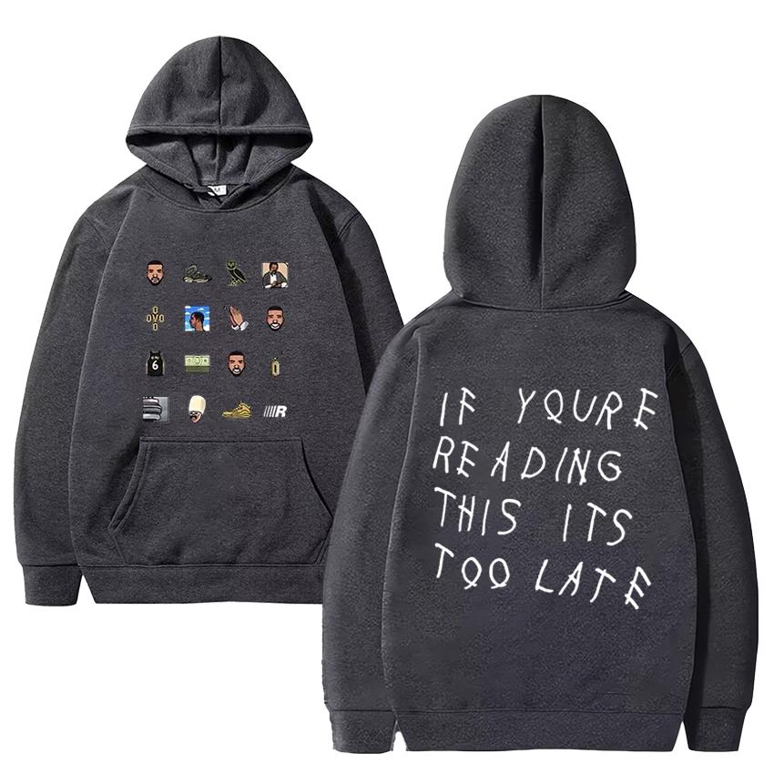 Hot Rapper Drake Music Album Graphic Hoodie Men Women New Hip Hop Vintage Streetwear Unisex Loose Fleece Long Sleeve Sweatshirts