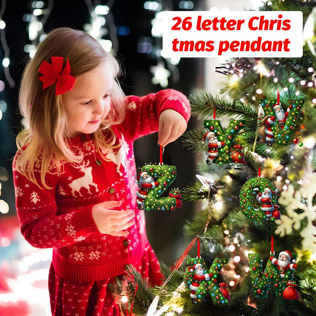 26 Letter ,Christmas ,Ornaments ,Acrylic ,1