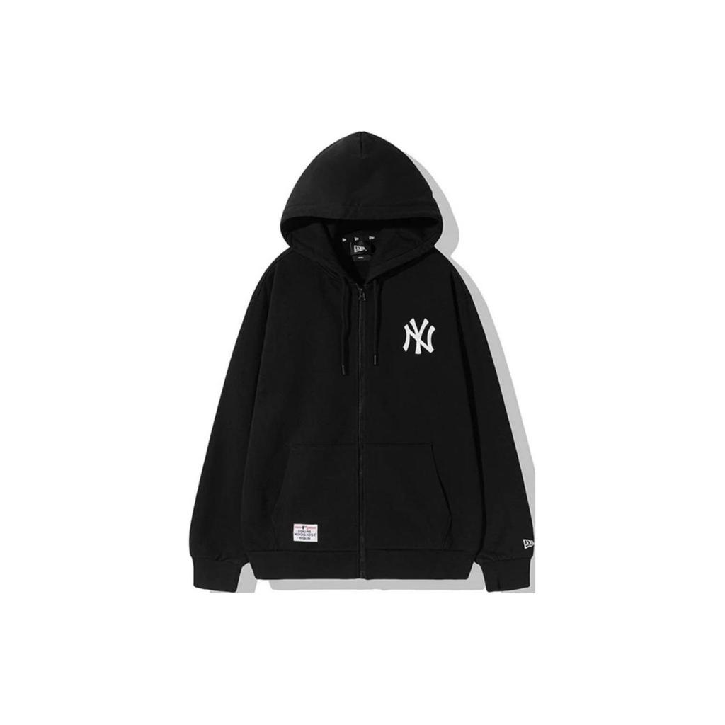 New Era X MLB New York Yankees Back Logo Embroidered Hooded Zip-Up American Sweatshirt Men sweatshirt 13334684