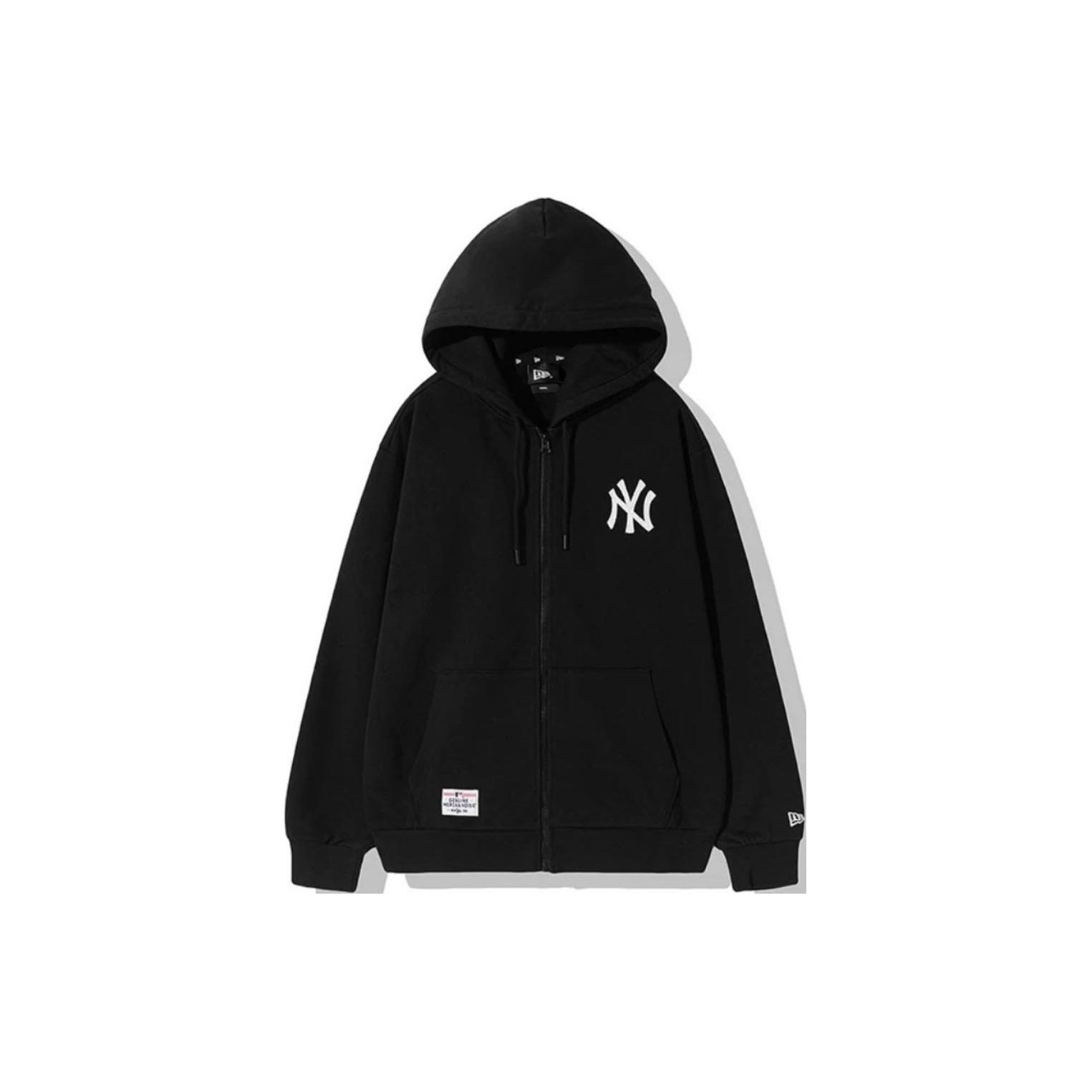 New Era X MLB New York Yankees Achterlogo Geborduurd Hoodie met Rits Amerikaanse Sweater Heren sweater 13334684 XXL black