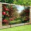 2D-Ebene 1 Stück Apfelernte Obstgarten Herbst Hintergrund Thema geeignet für Innen- und Außenbereich Hintergrundstoff