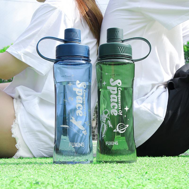 Extra-large Capacity Sports Water Bottle, Outdoor Portable Plastic Cup, Anti-drop and Leak-proof, Direct Drinking Space Cup, Portable Cup