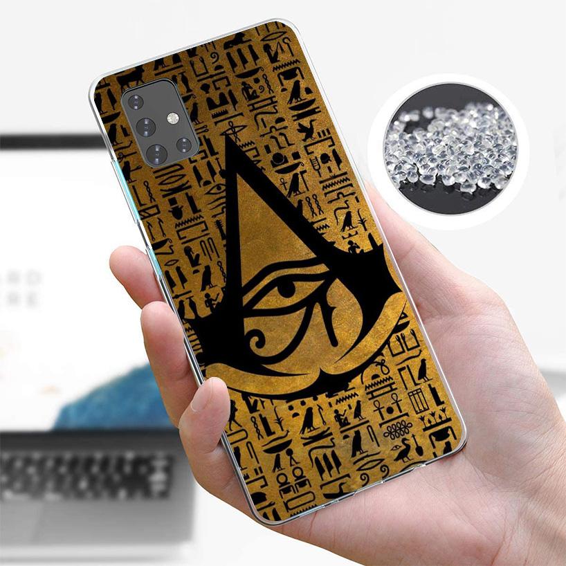 Sacred Eye of Horus Egypt Fresco Phone Case For Samsung Galaxy A52 A32 A22 A12 A51 A31 A50S A30S A20S A10S Note 20 Ultra 10 Plus