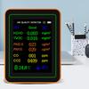 10 In 1 Air Quality Monitor Temperature Humidity Tester 2.8 Inch TFT Display Formaldehyde CO2 Detector for Home Office Or School