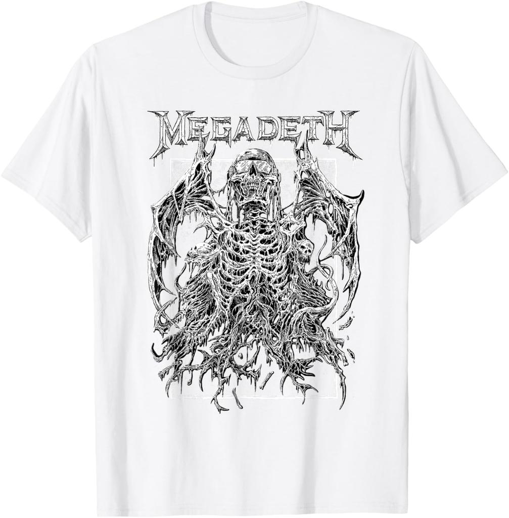 Megadeth Vintage Generál Vic Tričko Krátký rukáv Klasický horký produkt Y2k Prémiový Luxusní vysoká kvalita Unisex Oversized měkký