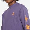 Nike Kids Letter Print Pullover High Neck Long Sleeve T-Shirt Kids tops Canyon-Purple DR6150-553
