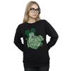 Disney Womens/Ladies Mickey Mouse Shamrock Pizza Sweatshirt