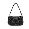 Trendy Underarm Bag Women'S Pleated Cloud Square Handbag Niche Design Simple And Versatile Shoulder Bag