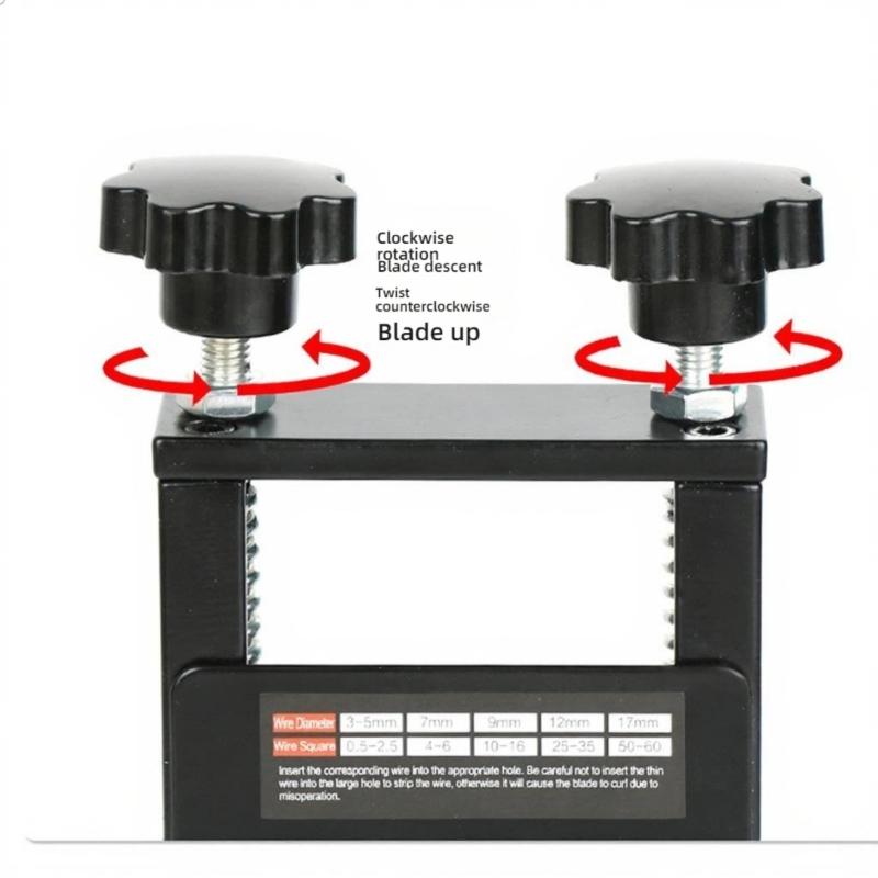 Hand Crank and Electric Cable Stripper Precisions Cutting and Safety Guard for Wire Stripping on Different Gauges