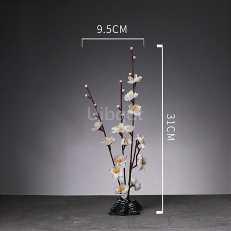 Japanese style plastic simulation flower Blossom Peach Blossom Ornament Sushi sashimi ornament Decorative artificial flowers-A