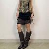 Women's Shoes High Quality Women Boots Fashion Punk Gothic Style Motorcycles Boots Shoes for Women Black Rivets Knee High Boots