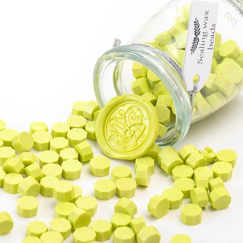  150pcs Octagonal Wax Seal Stamps Scrapbook Material Sealing Wax DIY Craft Decoration Birthday Wedding Stamp