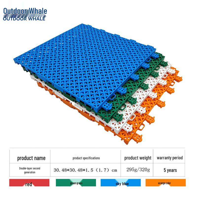 OUTDOOR WHALE Professional Outdoor Interlocking Sports Flooring