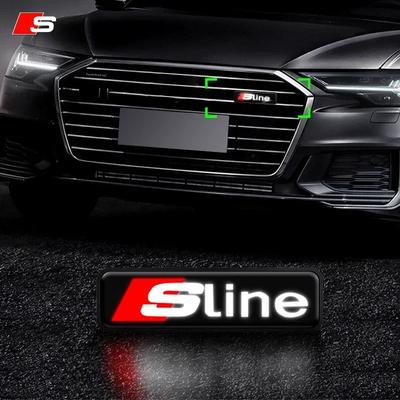 Front Grille Sticker Badge Car Head Grill Emblem LED Light For Tt Sline A6 Q3 A3 B5 B6 B7 B8 B9 Q7 8P 8V 8L A5 A4 C6 C5 C7 4F