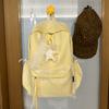 Schoolbag Striped Backpack New Cute Bow Outdoor Travel Backpack Large Capacity Leisure Junior High School Student Schoolbag
