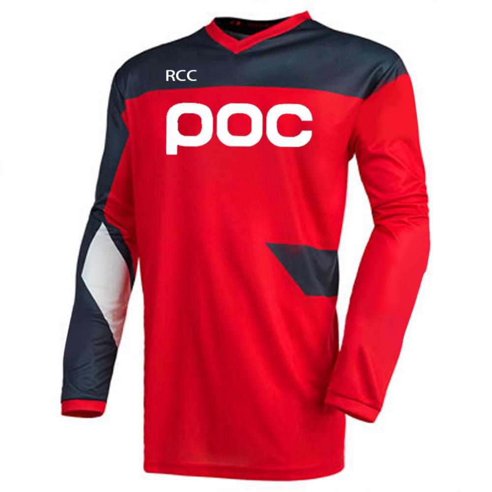 POC Men's Off-road Cycling Jersey Downhil Mountain Bike DH Shirt MX Motorcycle Long Sleeved T-shirt