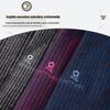 MONTAGUT Men's Luxury Striped Wool Blend Long-Sleeve Shirt