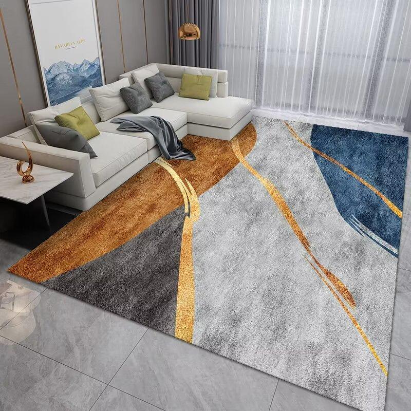 Luxury Gold Easy Cleaning Bedroom Decor Rug Non-slip High-quality Washroom Floor Mat IG Durable Living Room Carpet Skin-friendly