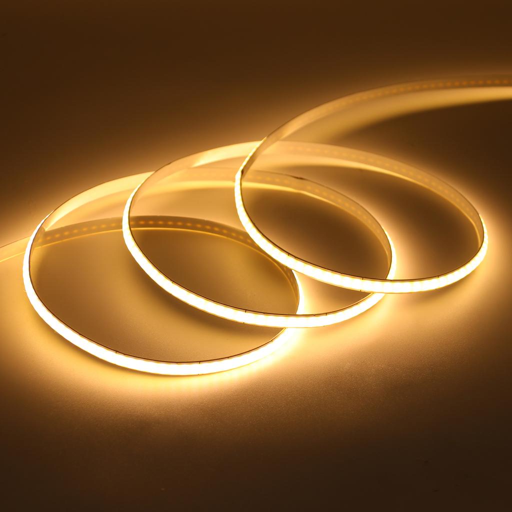 DC5V COB Strip 5MM Width Flexible Ribbon Tape Home Decor TV Backlight 320leds/m FOB LED Lights White/Warm White /Natural White