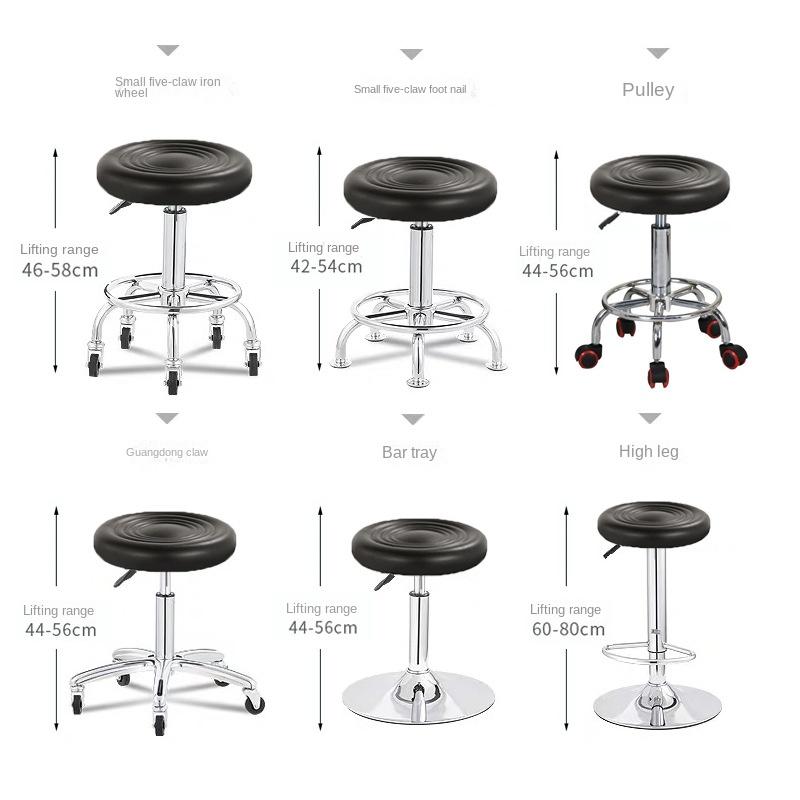 Luxury Hair Salon Special Pulley Beauty Stools Salon Modern Furniture Simple Barber Chairs Creative Bar Back Lifting Bar Chair