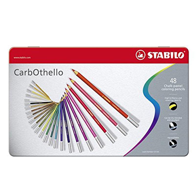 STABILO Carbothello 1448 Water-Soluble Pastel Pencils HB