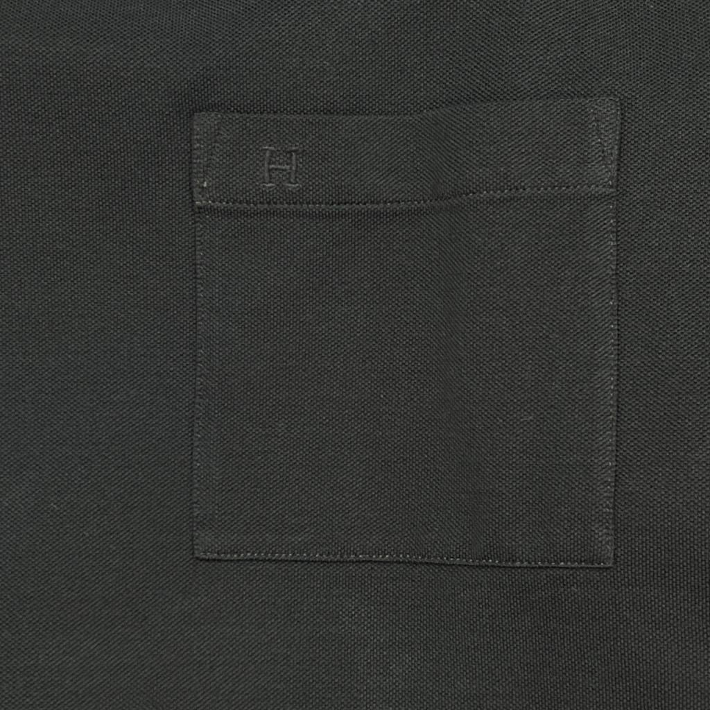 HERMES Navy Cotton Pocket T-shirt tops XL NavyUsed