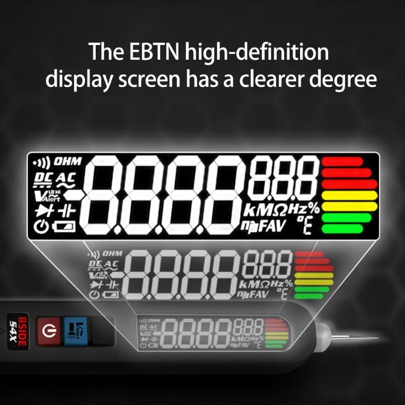 Electrical Tester Pen With Contact Contactless Voltages Detection And LED Flashlights For Professional Electricians