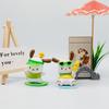 Swimming Sunglasses Pochacco Ring Ice Cream Cartoon Model Set Figurine Ornament