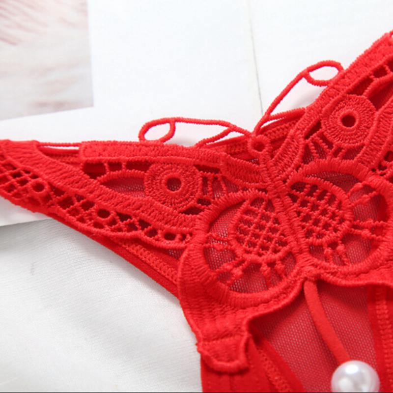 Women Solid Gstring Opening Crotch Thong Panties Brief Lingerie Underwear Sexy