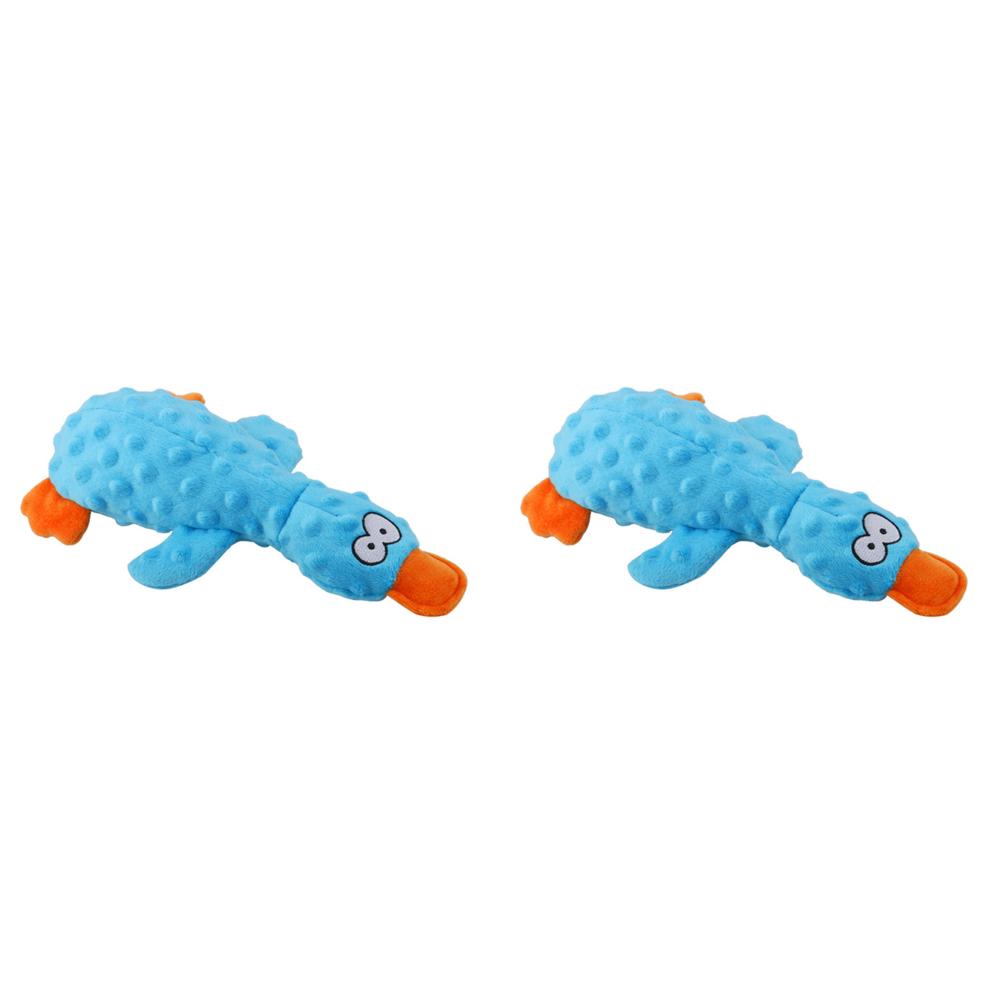 1/2Pcs Pet Plush Toy Dog Calming Duck Companion Sleeping Duck Toys Chew Toy Durable Squeaky for Puppy Pet Teeth Cleaning Chew