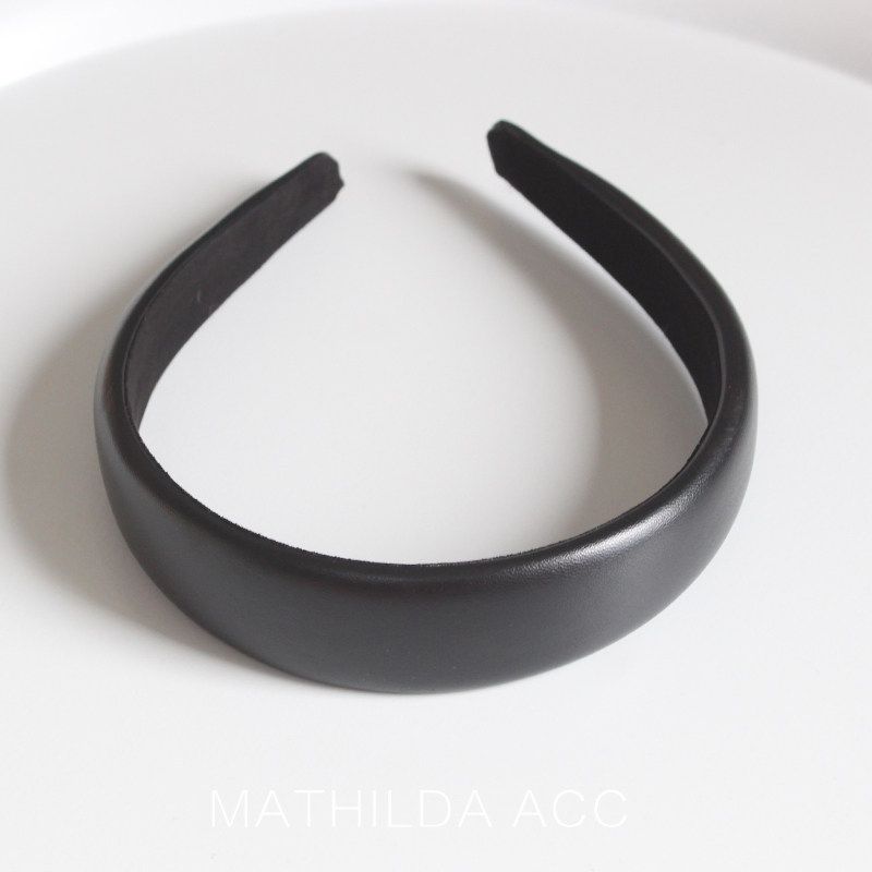 All-Match Leather Retro Europe and America Internet Celebrity Ins Hairband
