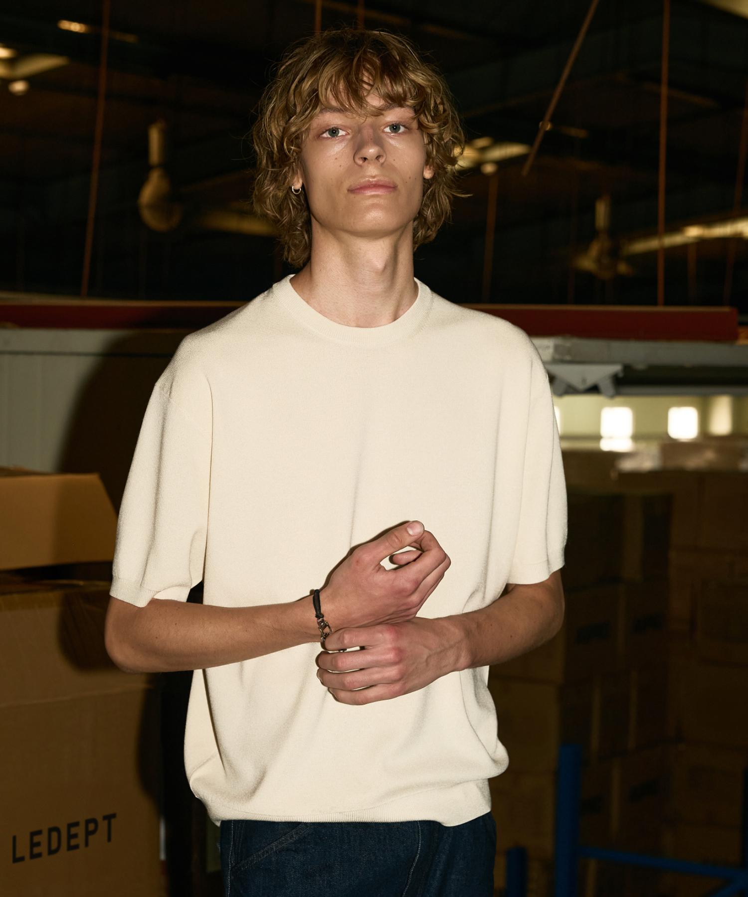 Le Dept Summer Cool Knit Pullover [Cream] Cream/S