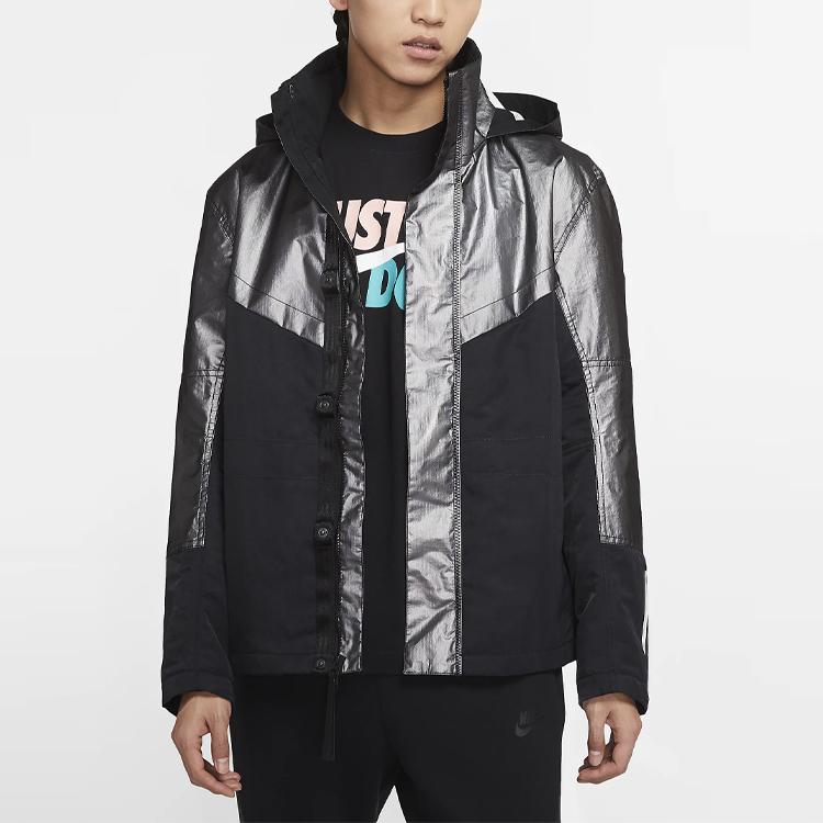 Nike Nsw Tech Pack Warm Sport Casual Windproof Waterproof 3-In-1 Cotton Jacket Men Outerwear Metallic-Silver CK0698-095