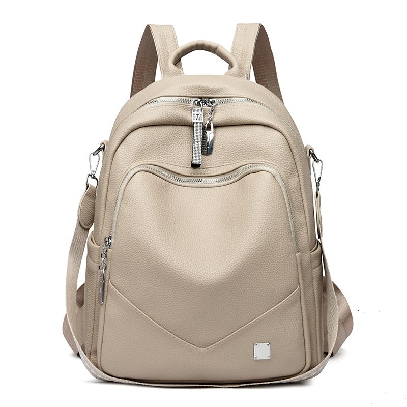 Dámský multifunkční cestovní batoh z měkké kůže