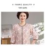 Mom's Spring/Summer Ice Silk Knit Top - Seven-Sleeve Style for Middle-Aged and Elderly Women