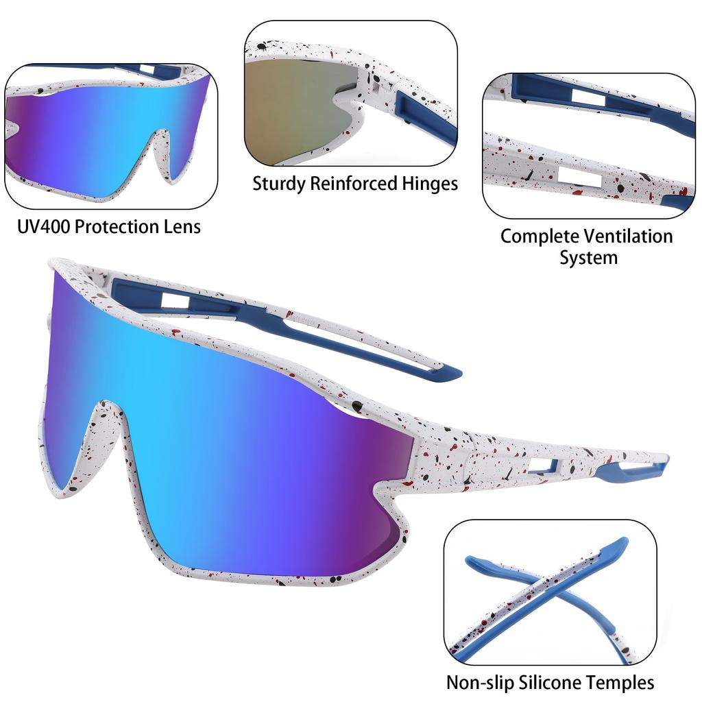 FEISEDY UV400 for Boys and Perfect for and B4064 Kids' Sunglasses, Protection, Unisex, Girls, Cycling, Baseball, Tennis, Bass, Fishing, Hiking,