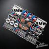 MLKL5 High Reflective Car Badge Decor Stickers Car Motorcycle Night Driving Safety Luminous Decals For BMW 1 3 5 7 Series X1 X3 X5 X7