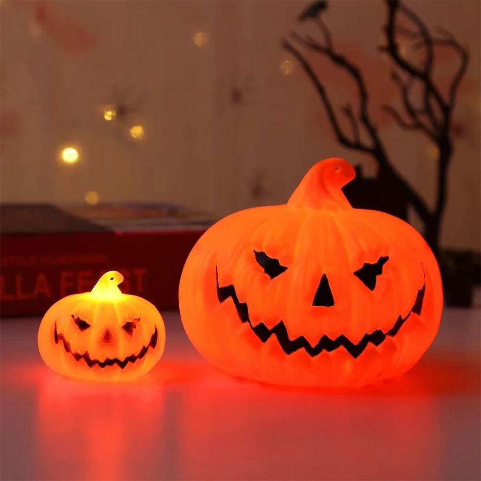Pumpkin Lantern Halloween Ghost Face Lamp Kids Gift For Balcony Bedroom Garden Party Decoration Atmosphere Light Kid Friendly Entertaining Fun Play