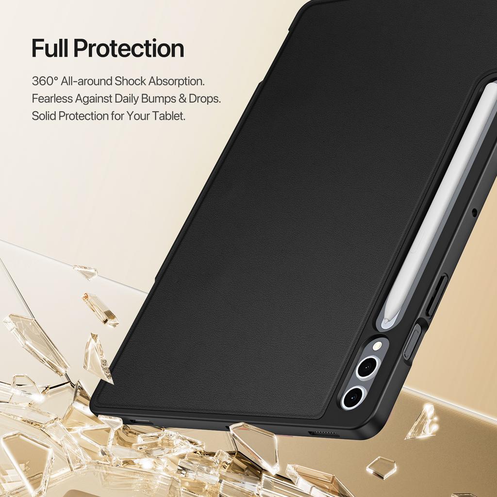 For Samsung Galaxy Tab S9+/Galaxy Tab S9 FE+/Galaxy Tab S10+ Tablet Case DUX DUCIS Vers Series Multi-function Folding Stand Leather Cover