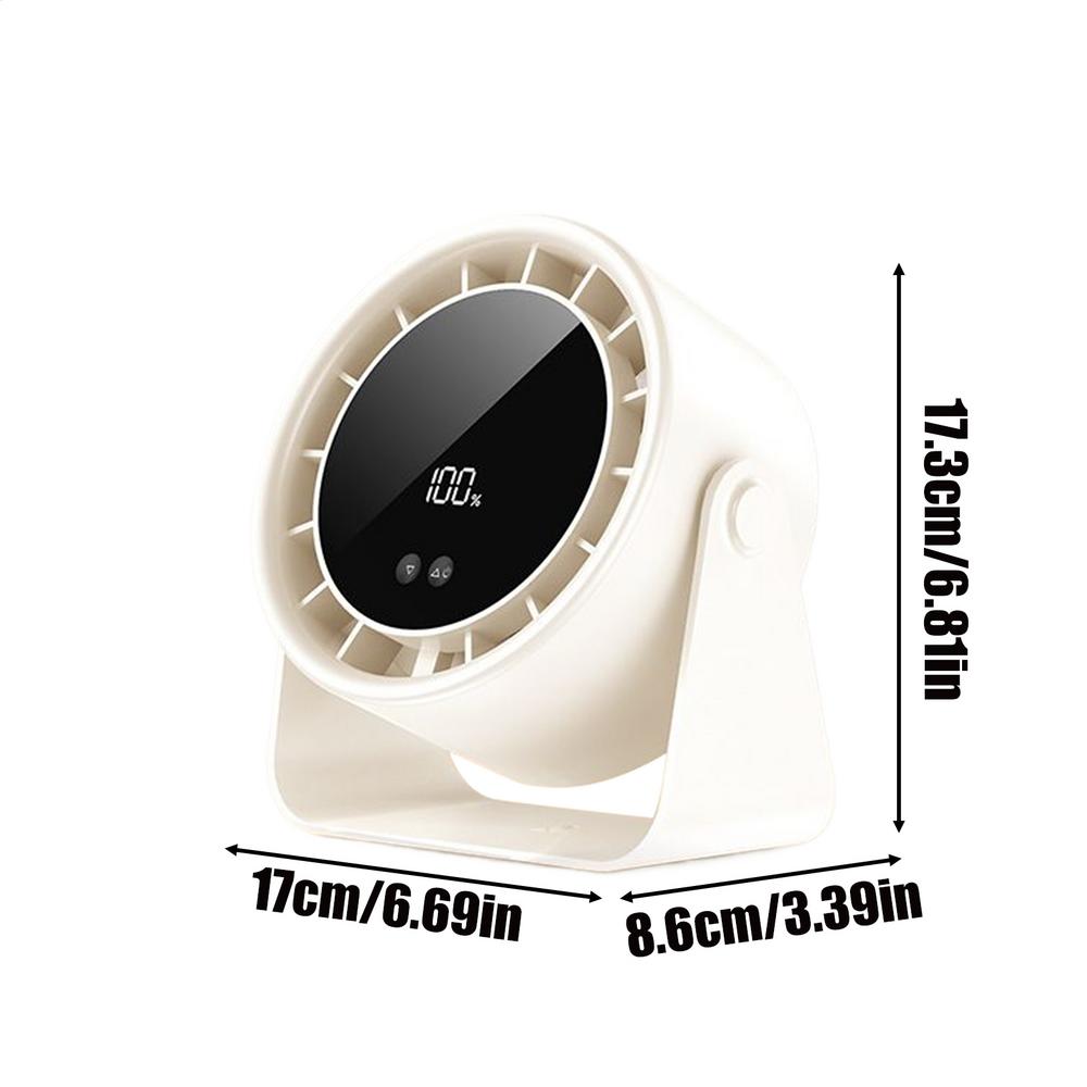 Desktop Fan 100 Speeds Desk Fan With Digital Display Silent Cooling Device For Hand Travel Outdoor Offices Room Camping