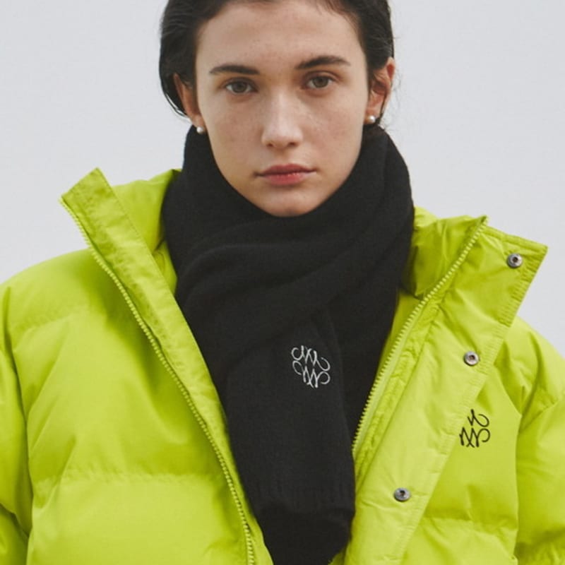 NICK&NICOLE NICOLE PREMIUM WOOL MUFFLER_BLACK