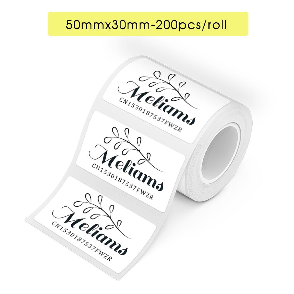 1PK Label Sticker for Marklife X2 Label Printer Waterproof Self-adhesive Thermal Roll Paper for Marklife X2 Portable Printer