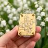 Mini Blomsterpresse Nøglering Metal Bærbar Mikroblomster Tørrepresse Sæt med 20 Papir Håndlavet Blomsterbevaringsværktøj til Vandreture