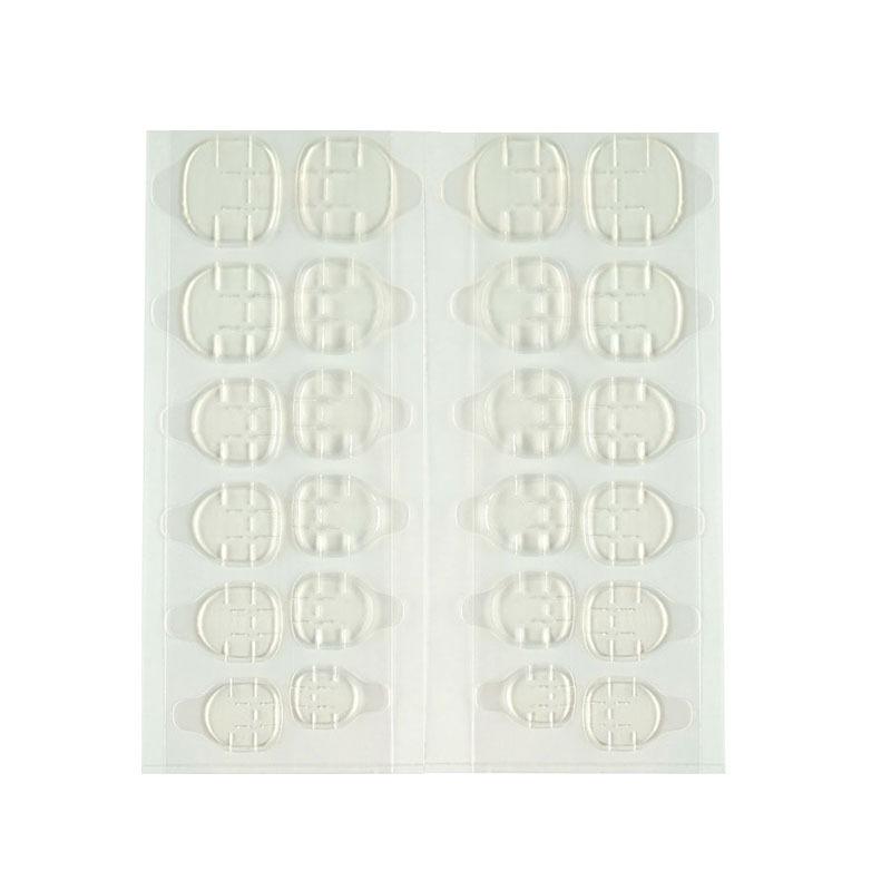 Trace-Free Transparent Double-Sided Jelly Nail Stickers: Removable, No Damage, Reusable Nail Art Glue